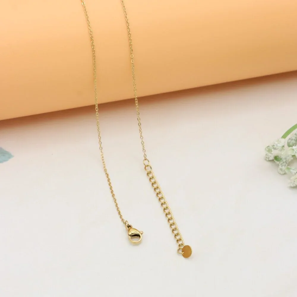 Gold Plated Star Pendant Necklace with Crystal Accent, XPNL0374